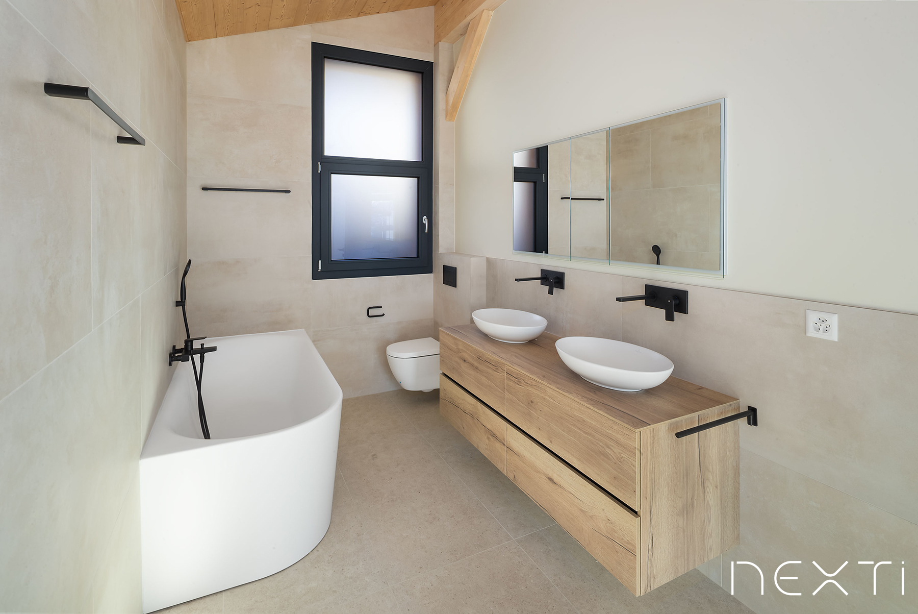 Salle de bains du chalet D d'Arolla