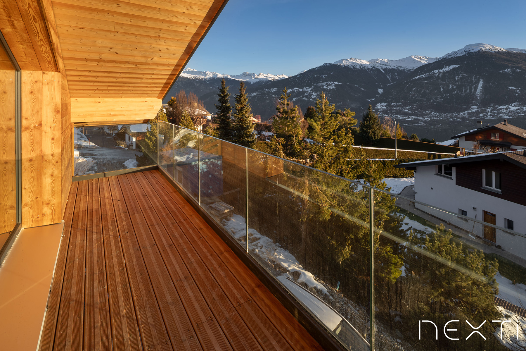 Terrasse panoramique du chalet D d'Arolla