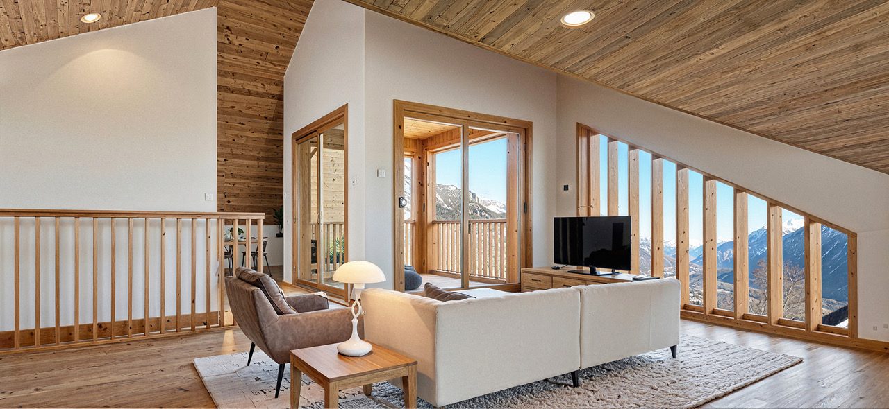 Le chalet Aosta après transformation, image de synthèse